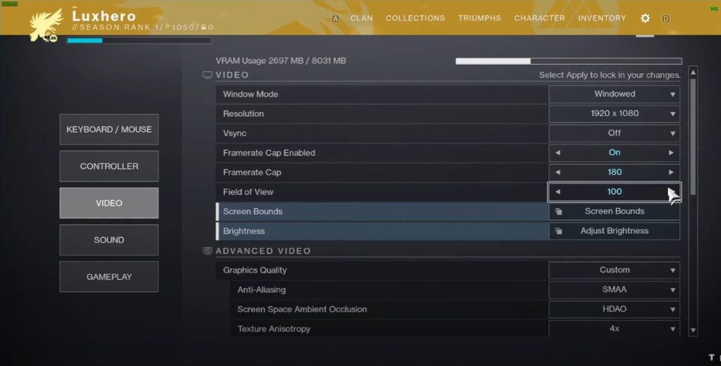 Graphics Quality Presets