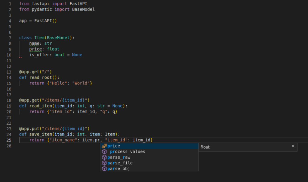 Changes to FastAPI configuration